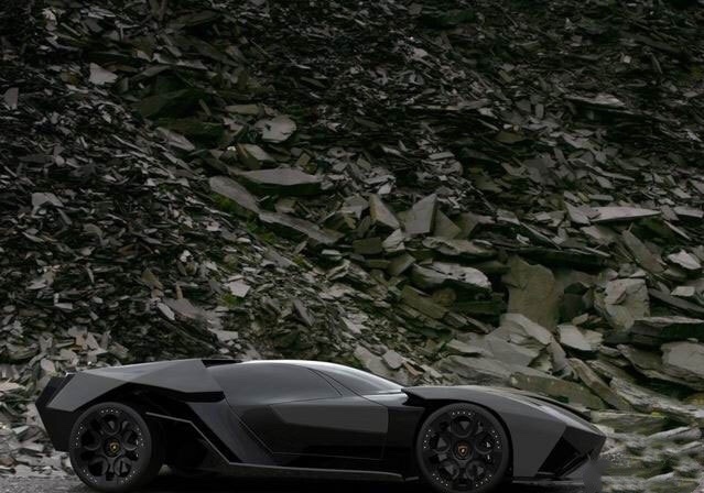 兰博基尼ankonian概念车盛传的黑色毒药