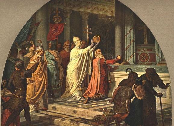 为此不惜和教皇打擂台,最后直接派兵强制罗马教廷迁至法国阿维农地方