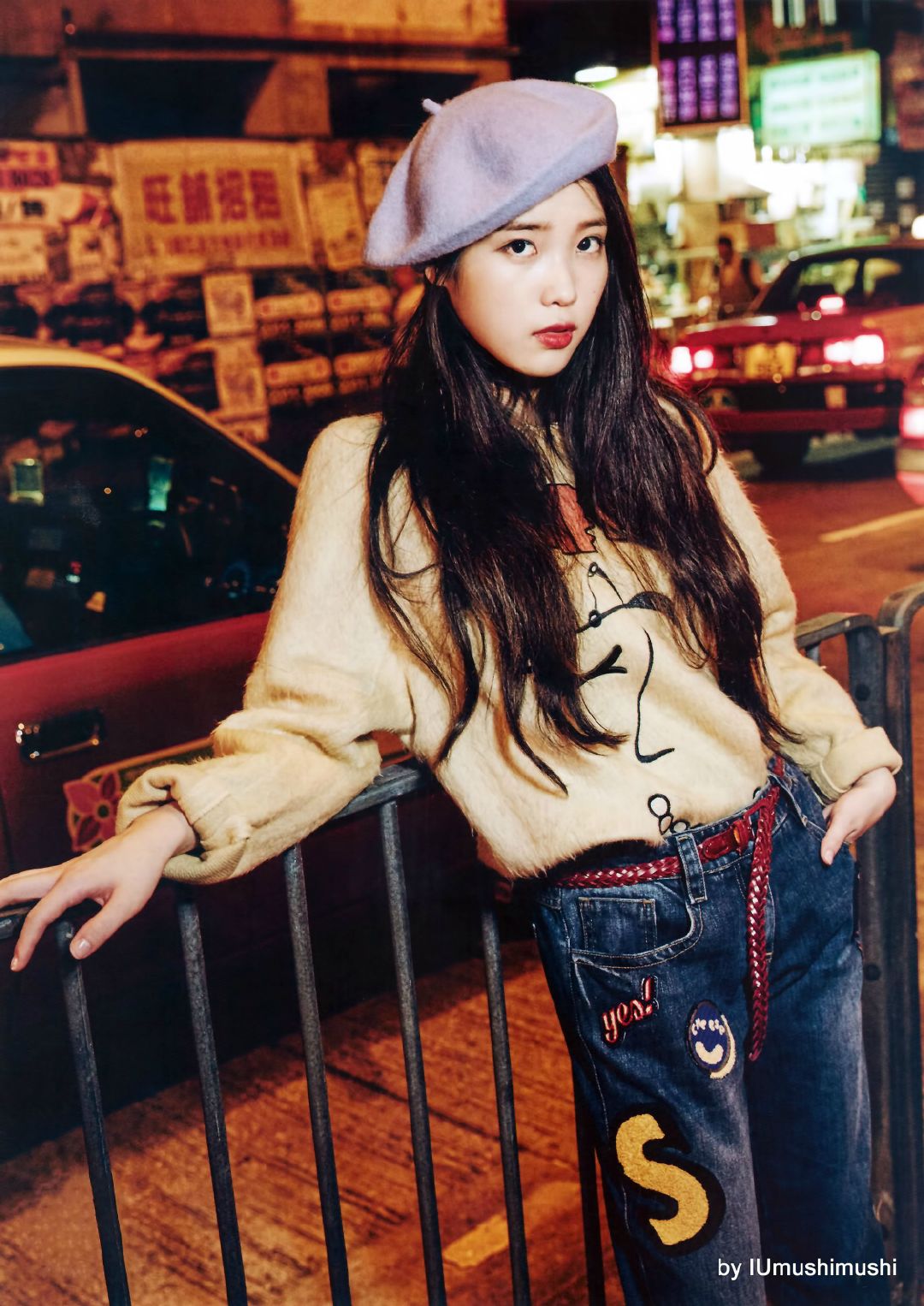欣赏一组iu的绝美街拍图港风美少女李知恩上线