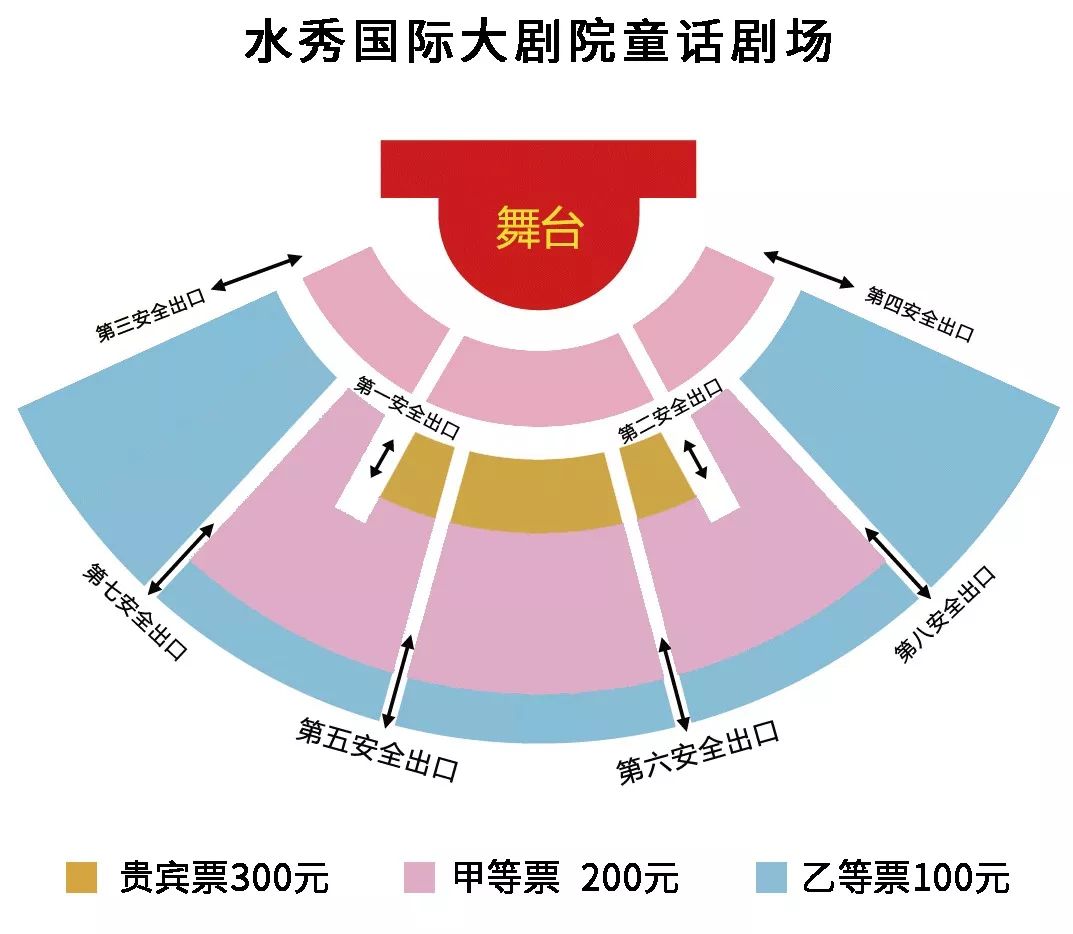 桃花水母大剧院座位表图片