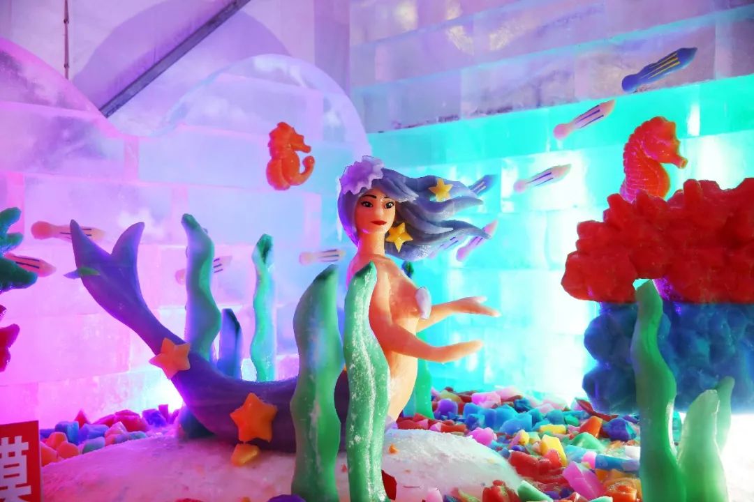 进入五彩缤纷的冰雪世界,美人鱼,艾莎公主……想来这里应该是孩子的