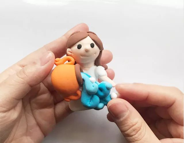12星座原创手工,水瓶座粘土手作全步骤图等你免费来学!