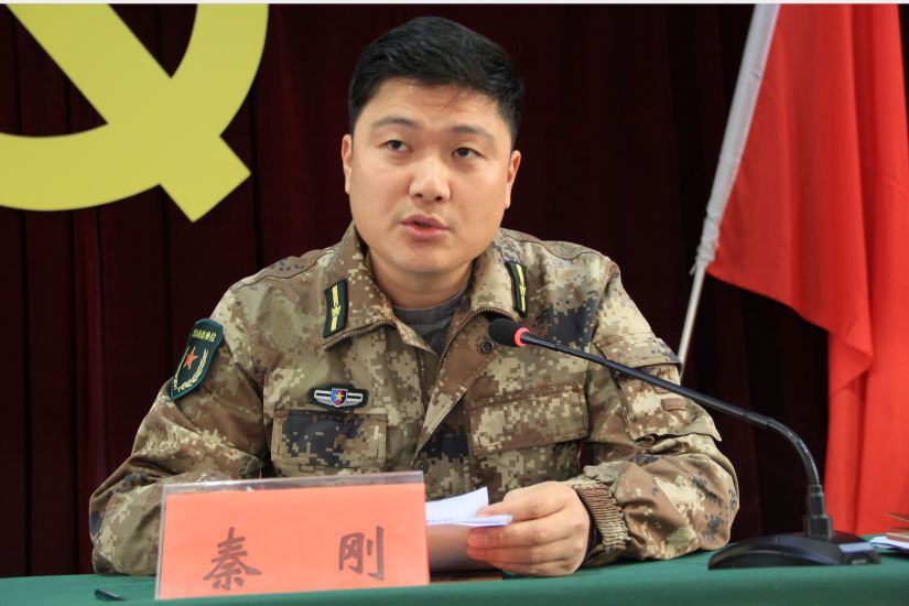 会上,街道党工委委员,武装部部长林玉梁对2019年武装工作进行总结对