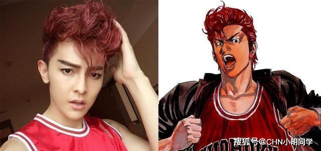 cos的樱木花道更是硬核,如果《灌篮高手》拍成真人版,应该没有比