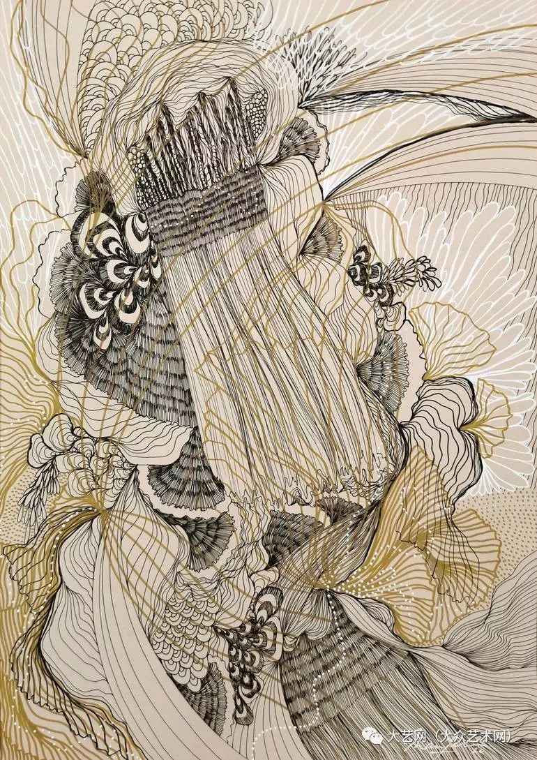 大众艺术网动态和线条探索世界性不同的内在因素法国女画家玛丽娅巴克