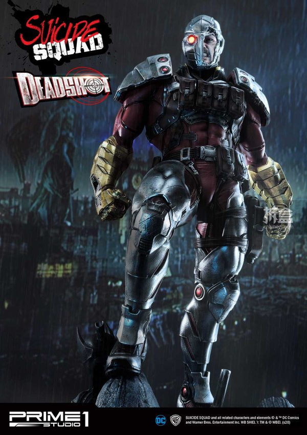 prime 1 studio dc漫画《自杀小队》死亡射手deadshot 35寸雕像