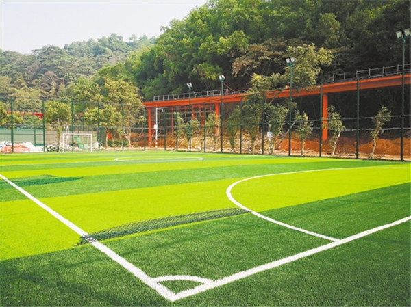 白水带体育公园足球场设施已完成全面升级