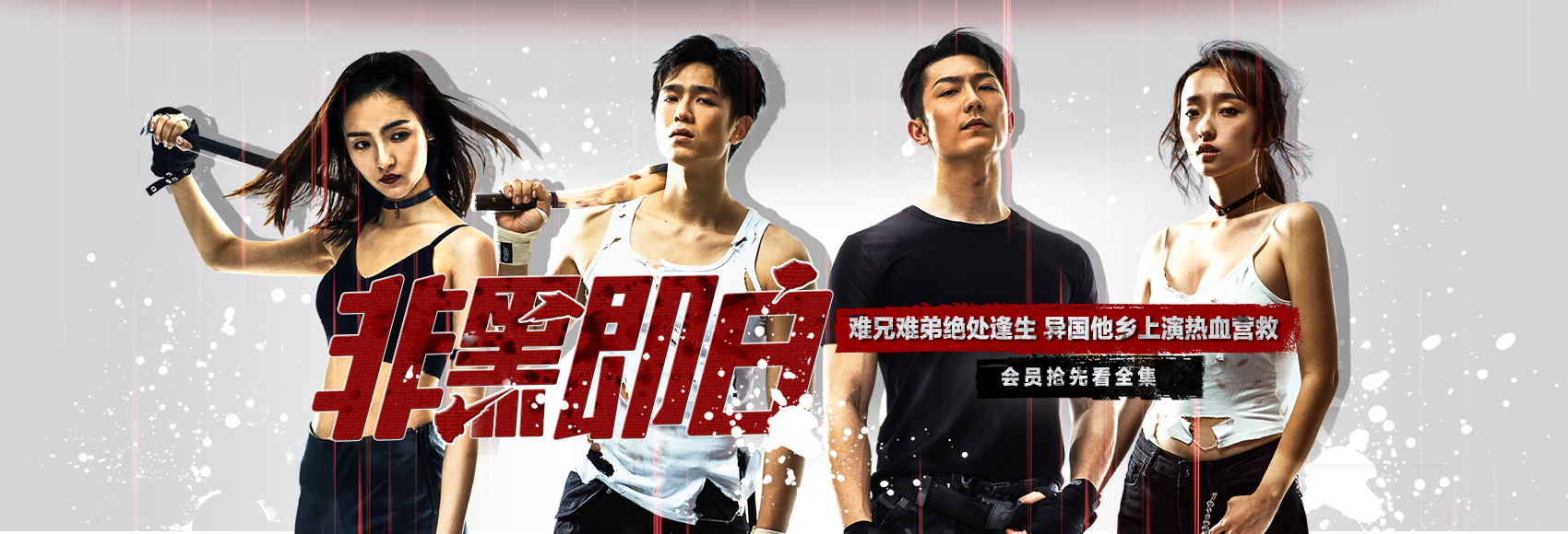 由张层层,利晴天,孙嘉琪,薛卉葳,张冠森主演的热血网剧《非黑即白》在