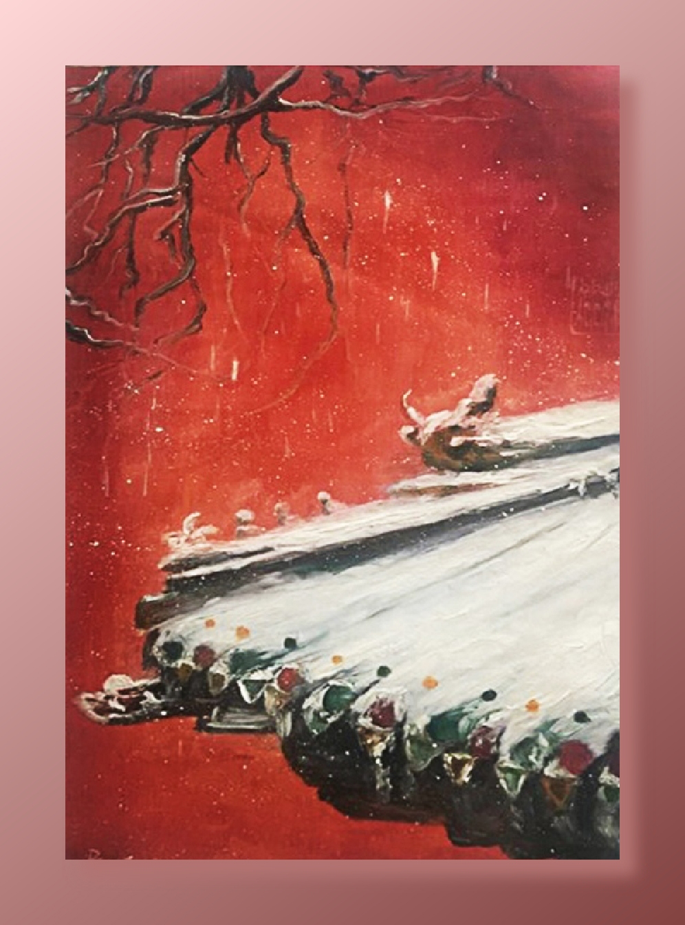 红墙故宫系列让人思念雪的九幅画