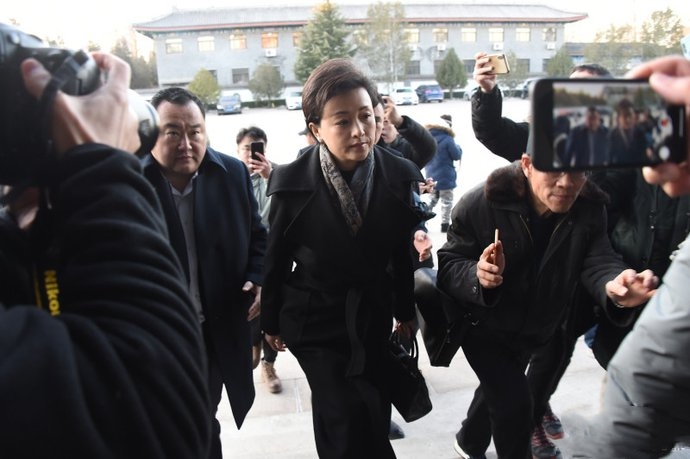 原创杨澜携富豪丈夫现身吊唁赵忠祥一头花白头发比小4岁朱军还显老