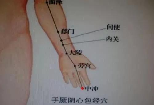 中冲也是手厥阴心包经的穴位