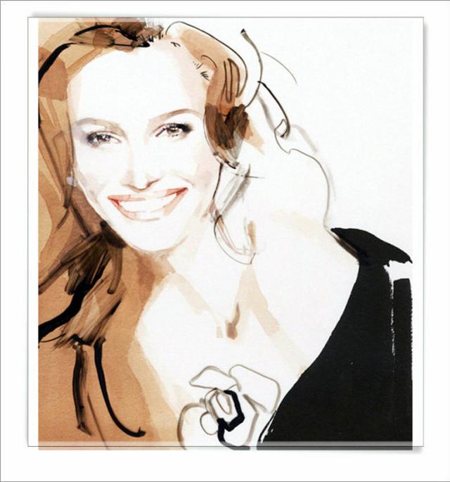 欣赏大卫唐顿daviddownton的经典时装插画