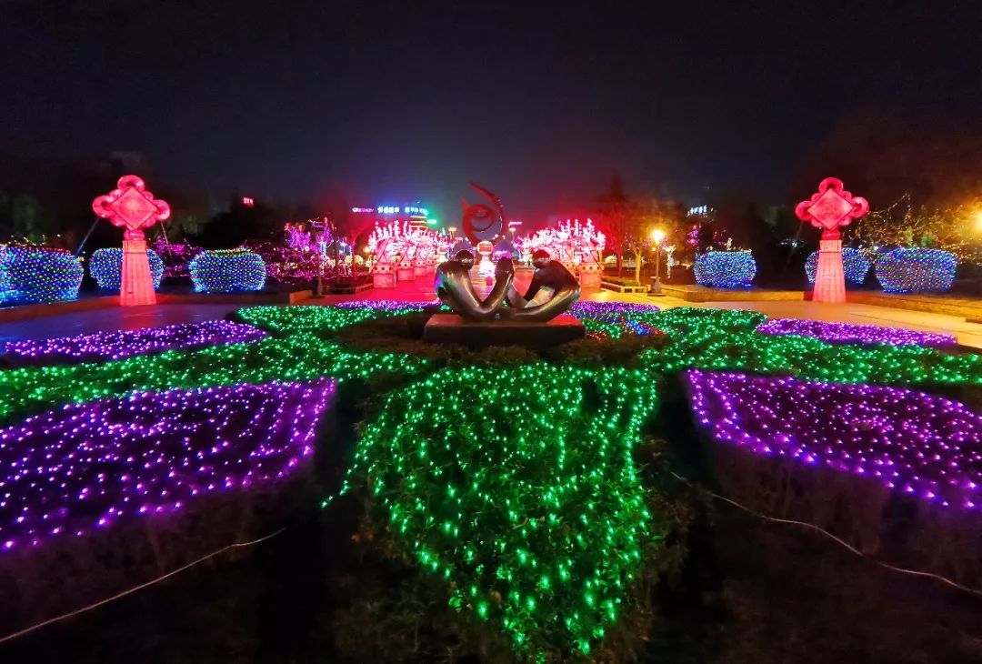 惊艳濮阳灯光璀璨迎春节夜景美得不像话