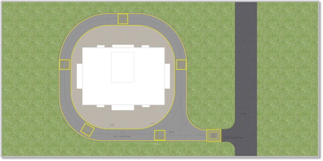 9條規定回車場的面積不應小於12m×12m;高層建築不宜小於15m×15m;供