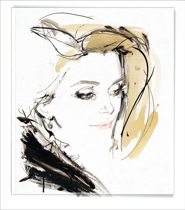 欣赏大卫唐顿daviddownton的经典时装插画