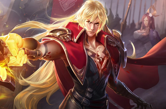 王者荣耀黄头发的4个男英雄后羿一身铠甲狂铁肩扛大锤