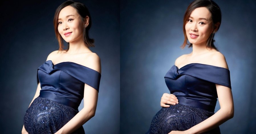 杨思琦晒大肚写真