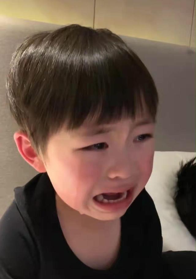 儿子看动画片感同身受哭成泪人妈妈不知该如何安慰儿子