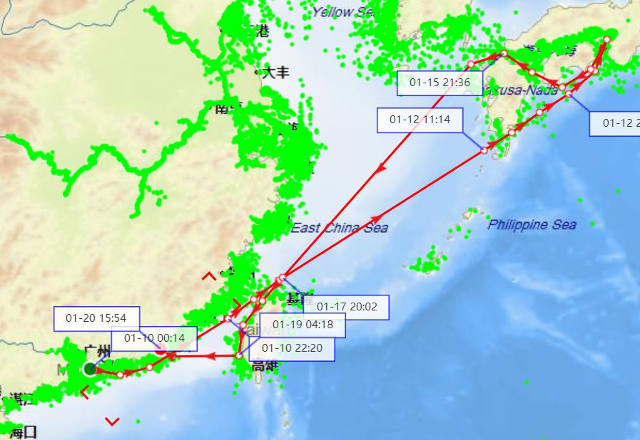 长荣海运共投入了5艘船舶运作nsa航线,载箱量2174teu~2741teu