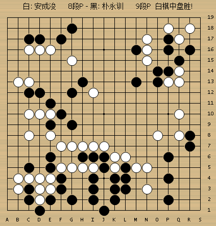 动图棋谱-应氏杯韩国选拔第2轮 安成浚胜朴永训