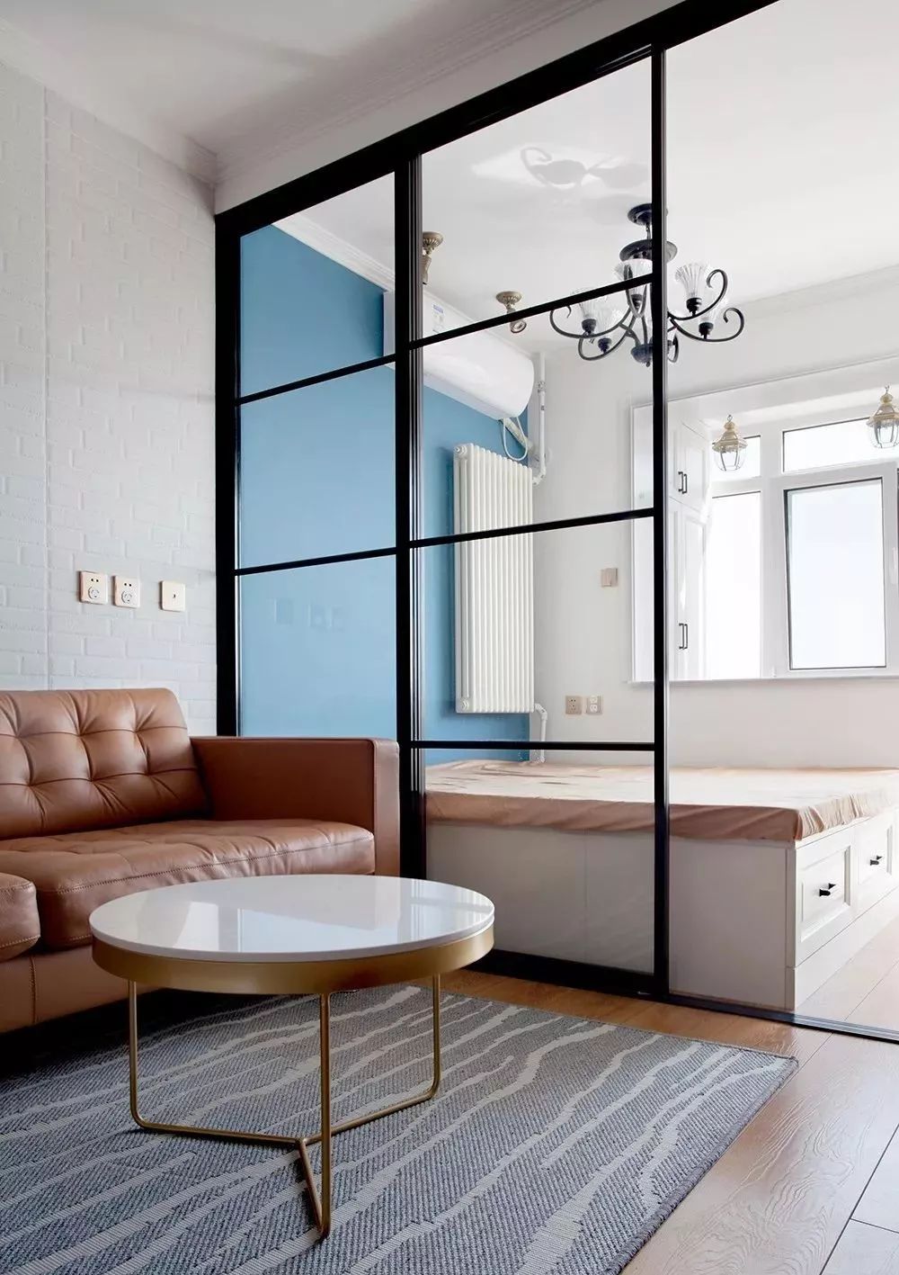 50㎡小户型装修,一居变两居,储物空间充足