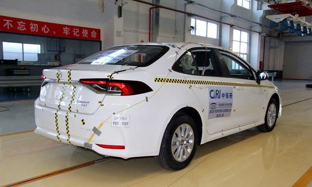 "中保研"最新公布:丰田卡罗拉碰撞测试结果