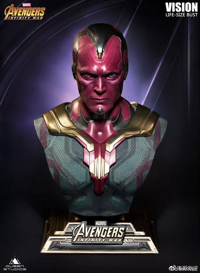 qs公布11复联3幻视胸像官图皮肤质感超棒