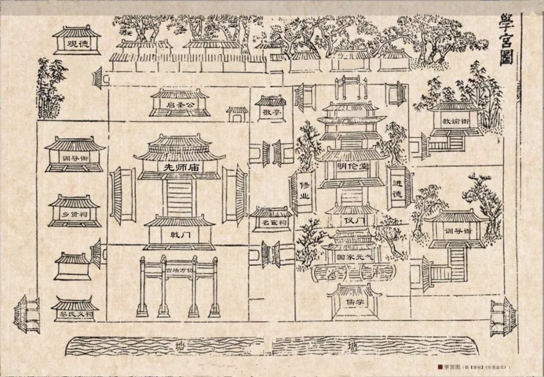 東莞學宮的建築很特別,是官辦學校與地方孔廟共同組成的一種特殊建築