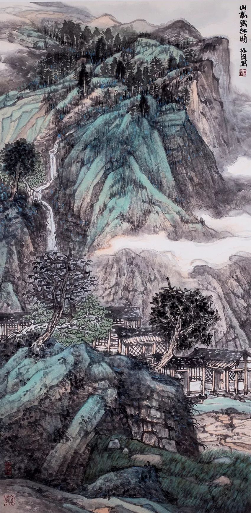 翰逸春深61迎新书画展胸有千壑纵横山河画家程振国