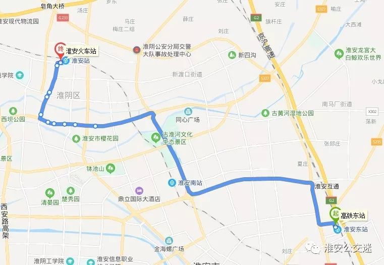 淮安12路公交车路线图图片