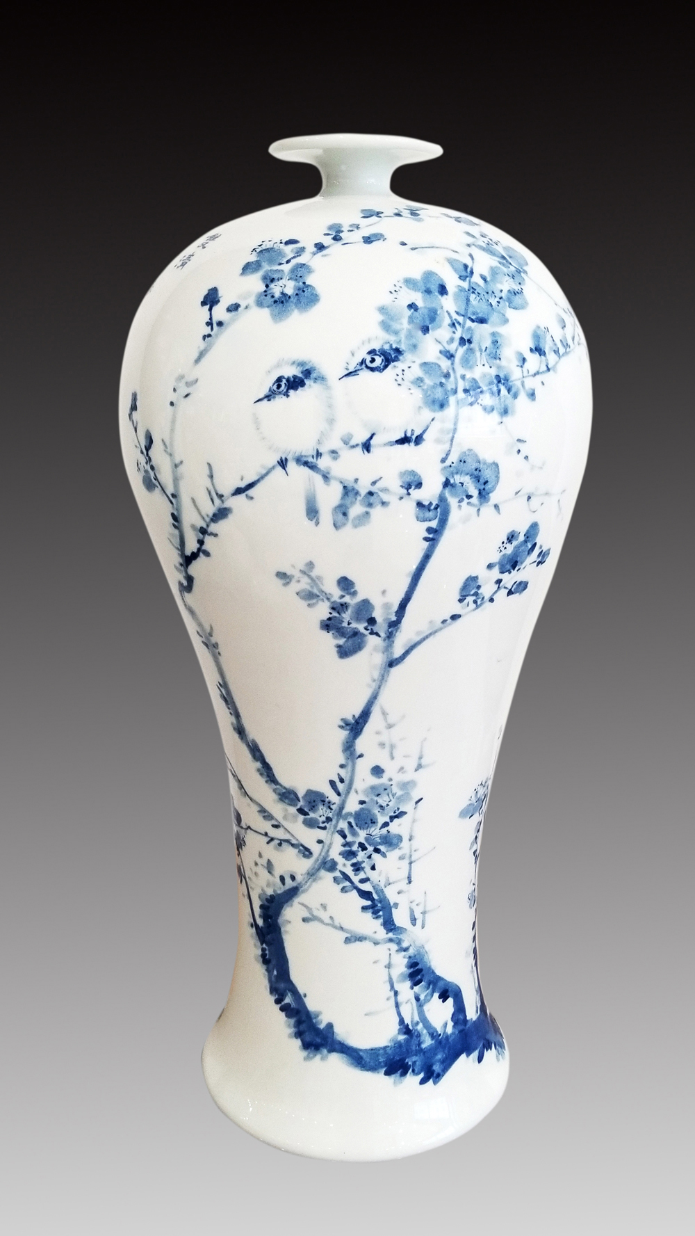 画瓷作品(三)△画瓷作品(四)当所剩不多的作品,在高温1300摄氏度的