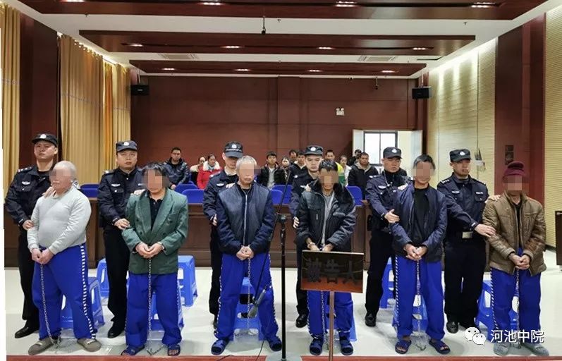 宣判宜州6人领刑以运林木破坏机耕路为由索要修路费