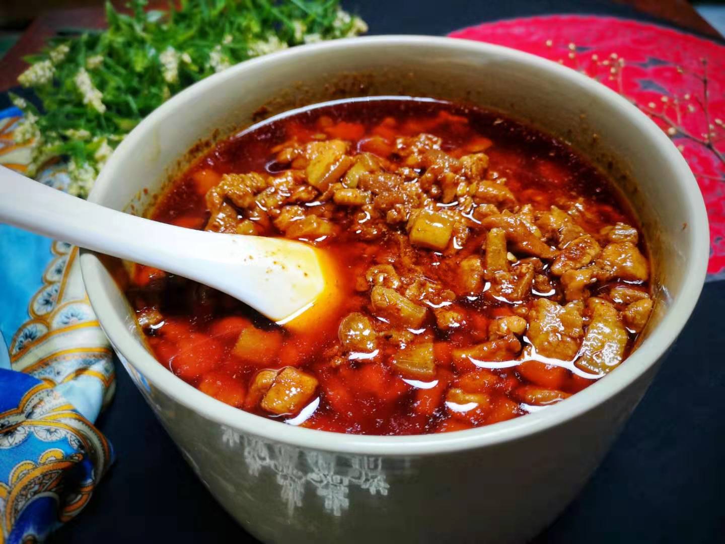 原创这才是陕西臊子肉的正确做法肥而不腻酸辣香过瘾拌啥啥香