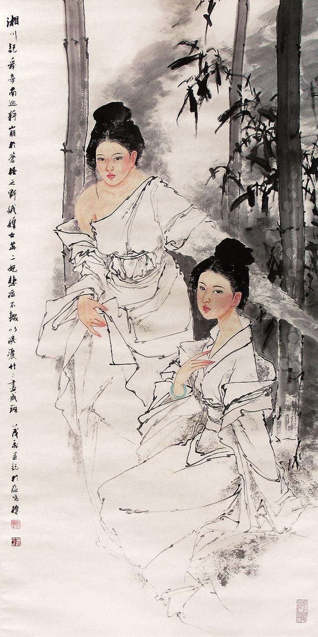 王茂飞水墨人物画