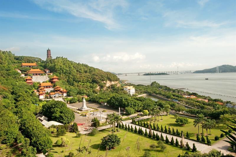 滨海休闲路线:大角山海滨公园——南沙天后宫——蒲洲花园——南沙