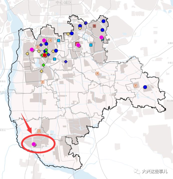 從前段時間大興區分區規劃圖中也能夠看到,在榆垡附近有一個正在規劃