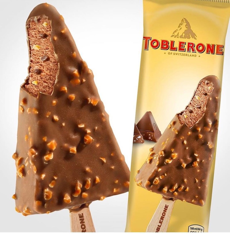 巧克力控必吃toblerone瑞士三角巧克力化身冰淇淋香浓巧克力与杏仁