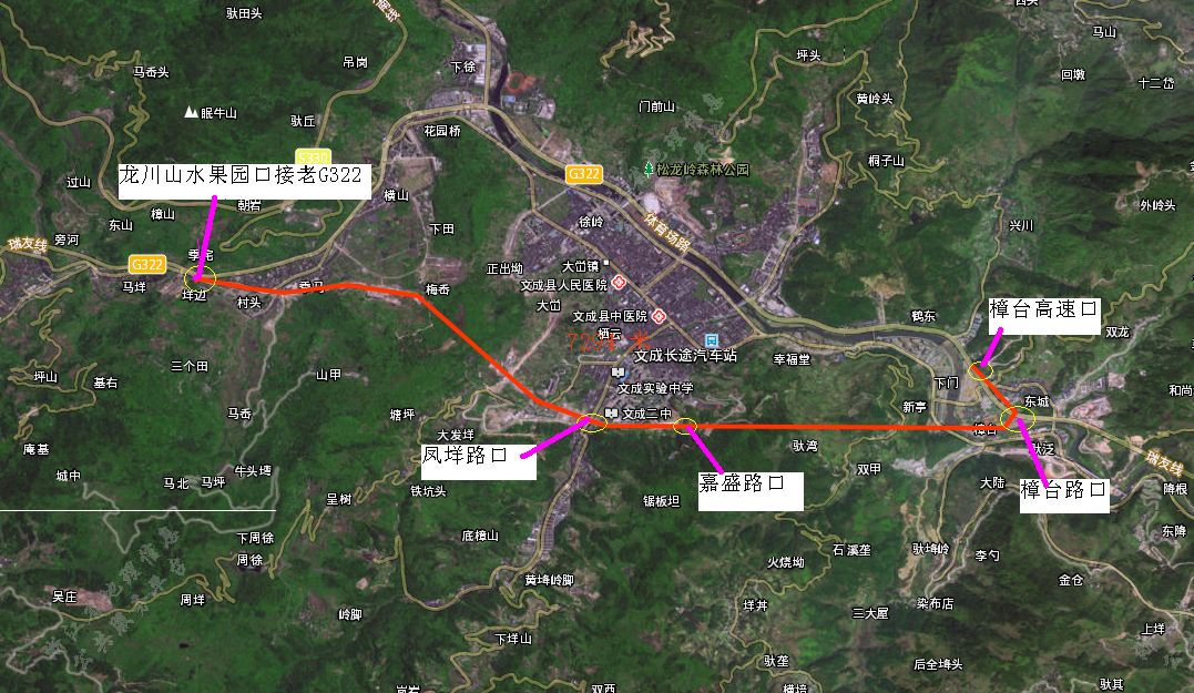 通往黄坦,西坑(安福寺),铜铃山等方向,以及嘉盛花苑,朝阳新村和凤垟