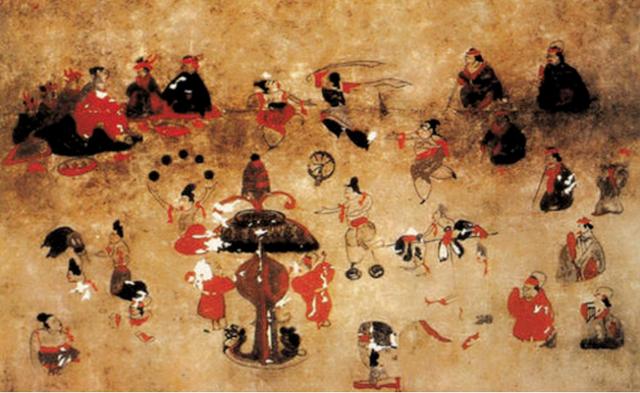 这幅壁画的名字是《汉使持节护乌桓校尉出行图》,也被人称作鲜卑的"