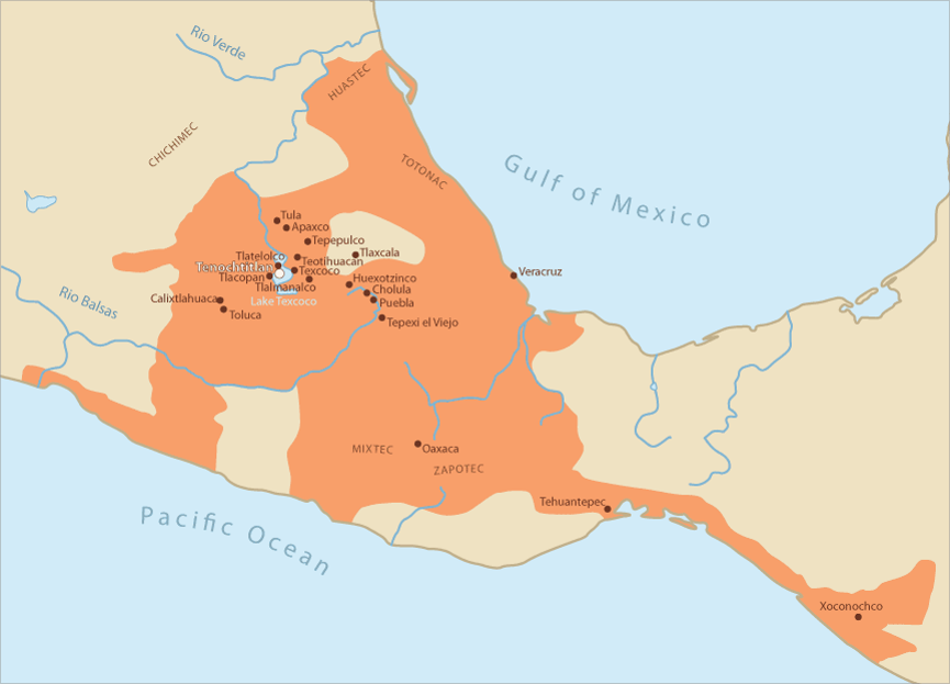 阿兹特克帝国位置图片