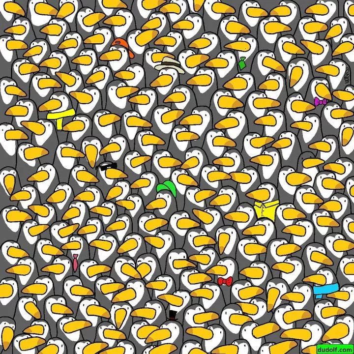 原创挑战视觉的插画上万人一起找不同结果没几个人发现不同