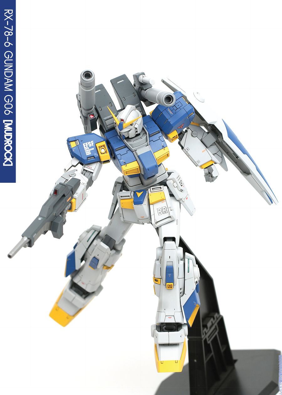 hguc rx-78-6涂装制作,这细节简直和mg无异啊