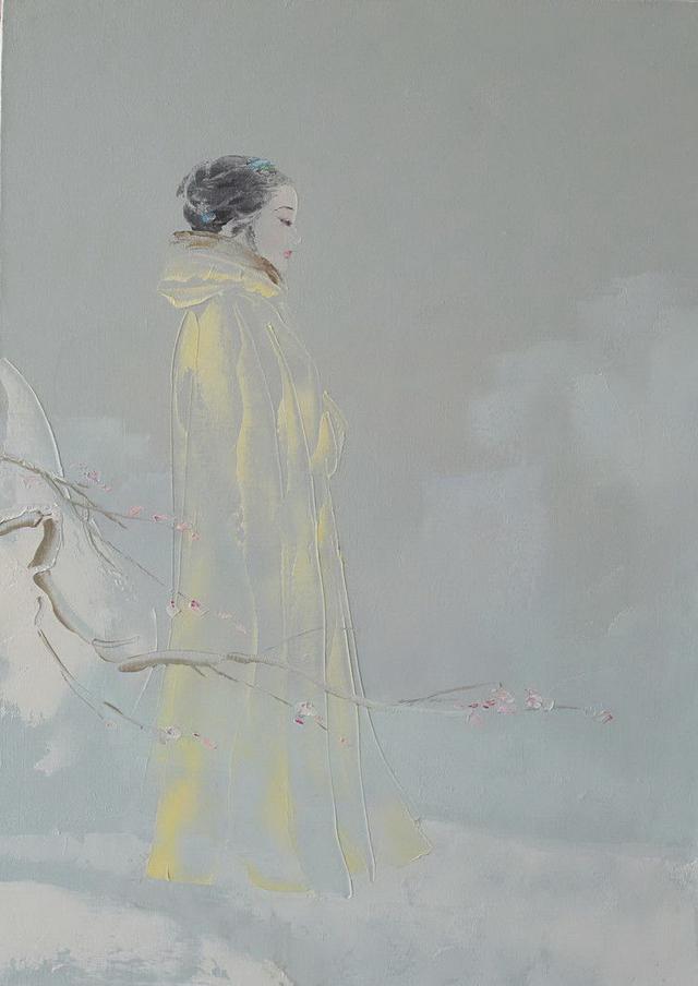 中国式油画刘文进意象人物画