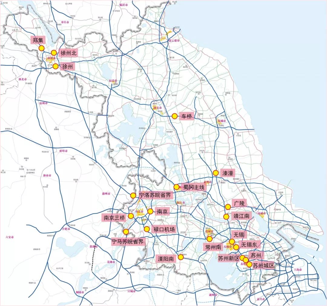 江苏省高速路网图图片