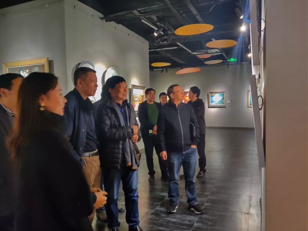 烟台画院孙成河院长,桂林画院龙建中书记,成都画院张德才院长到访我院