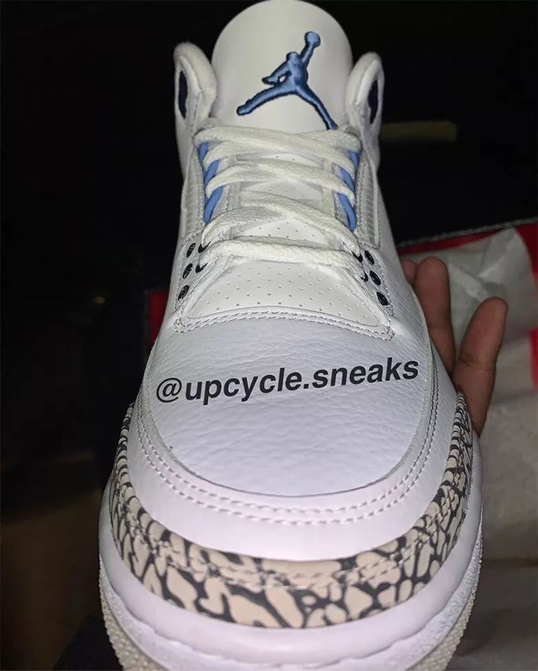 顏值出眾airjordan3unc實物曝光