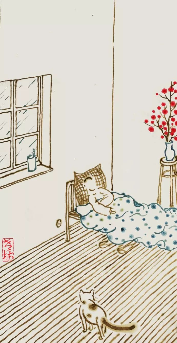 老树画画春节快乐