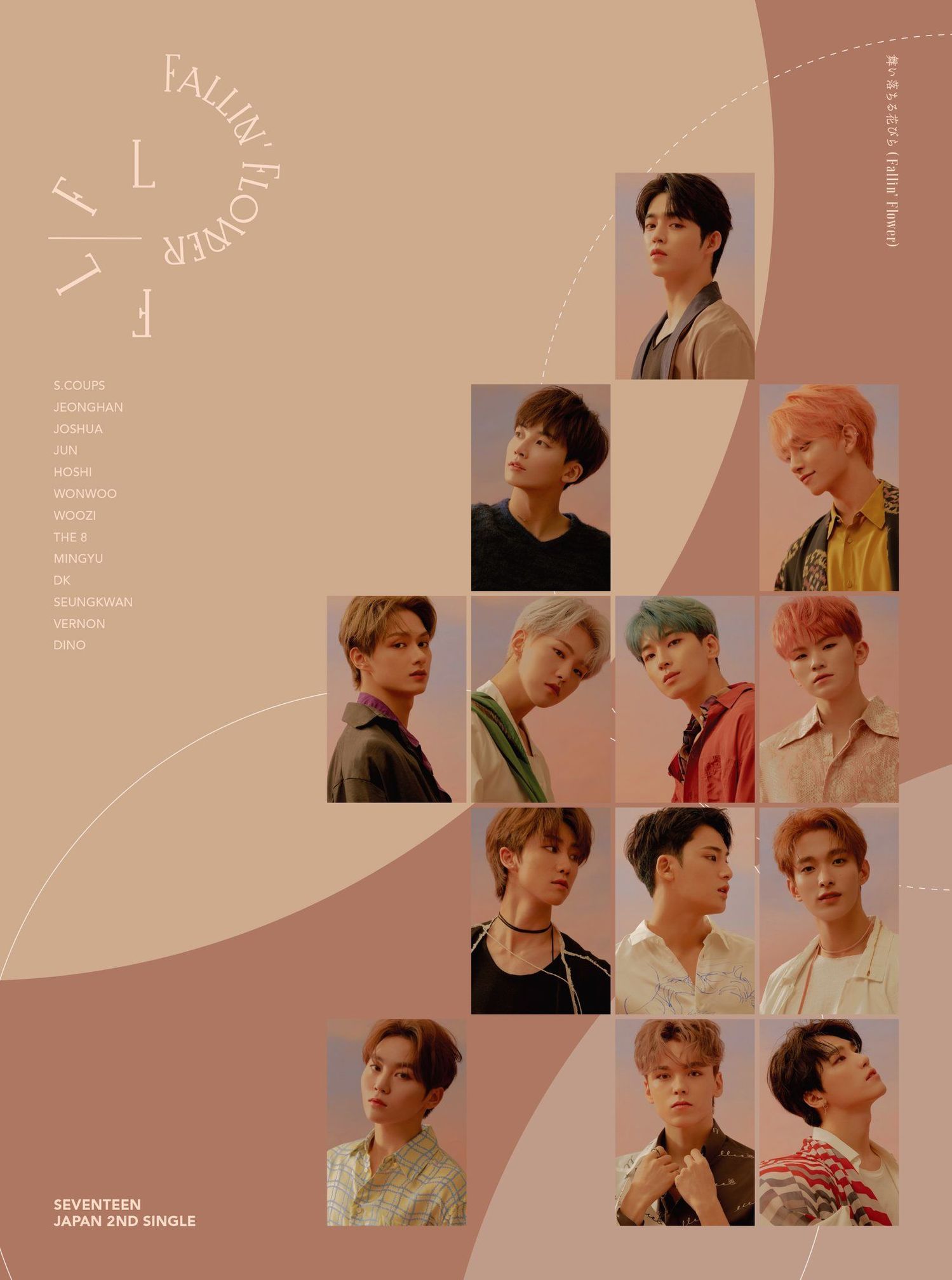 seventeen第二张日文专辑fallinflower封面写真公开