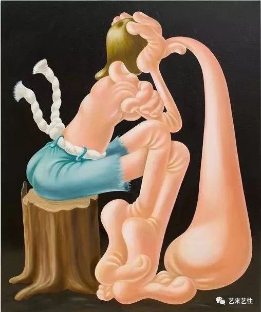 路易丝 · 伯内特以主题为体积庞大的身体的画作而闻名,通过物理形状