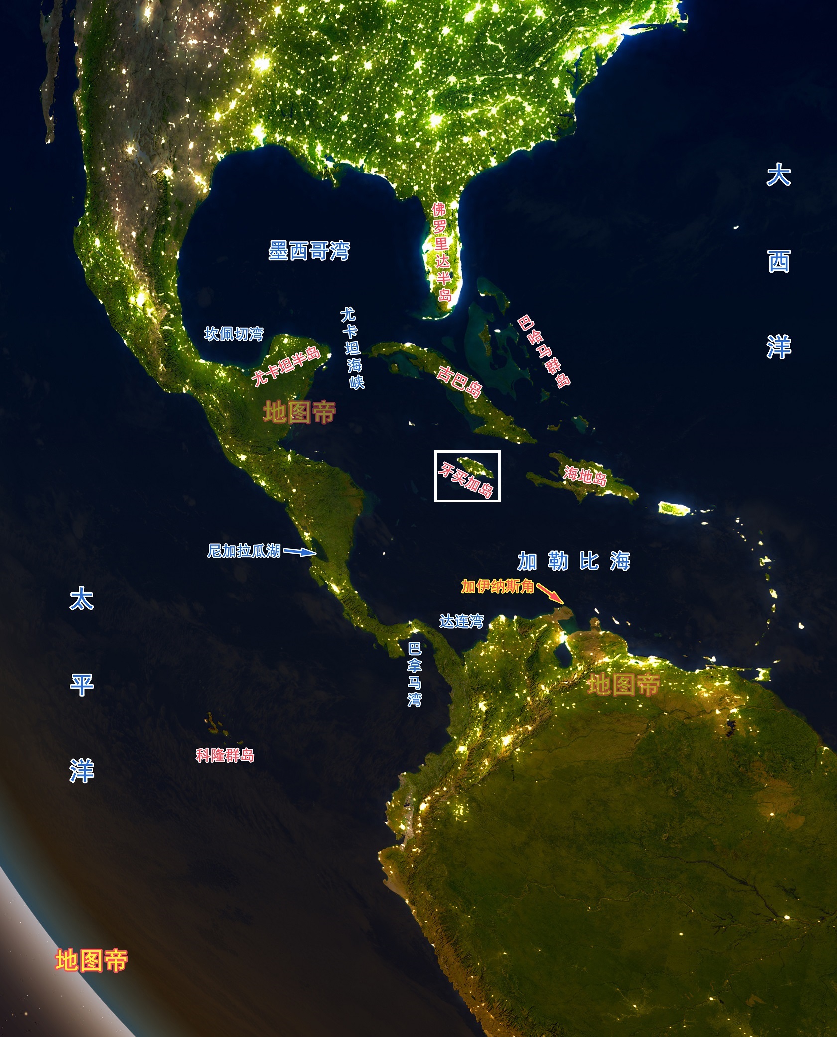 牙买加面积为10991平方公里,比我国的天津市略小一些